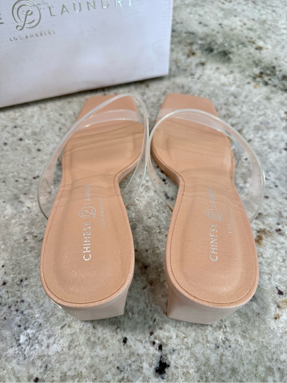Chinese Laundry Nude Clear-Strap Block Dress Heel Sandal - Picture 10 of 16